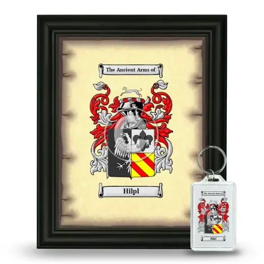 Hilpl Framed Coat of Arms and Keychain - Black