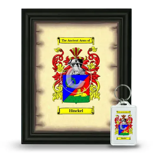 Hinckel Framed Coat of Arms and Keychain - Black