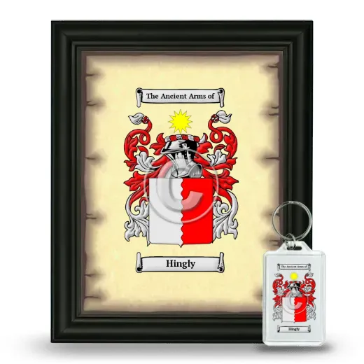 Hingly Framed Coat of Arms and Keychain - Black