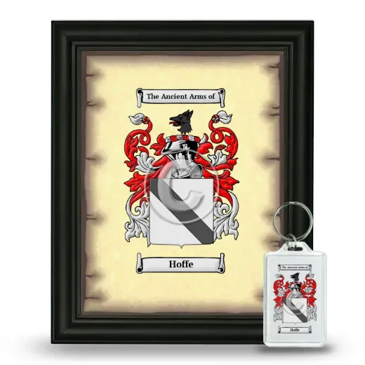 Hoffe Framed Coat of Arms and Keychain - Black
