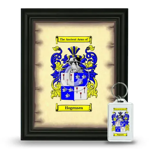 Hogensen Framed Coat of Arms and Keychain - Black