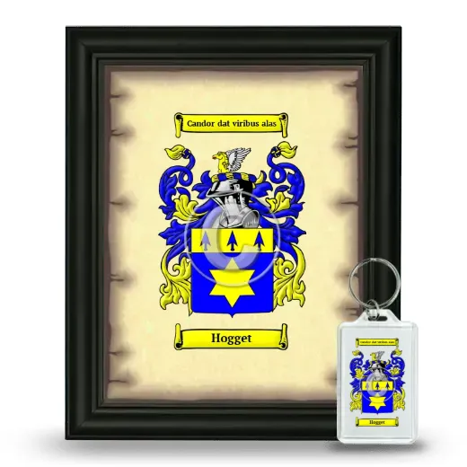 Hogget Framed Coat of Arms and Keychain - Black