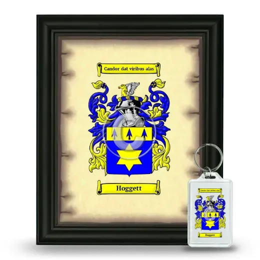 Hoggett Framed Coat of Arms and Keychain - Black