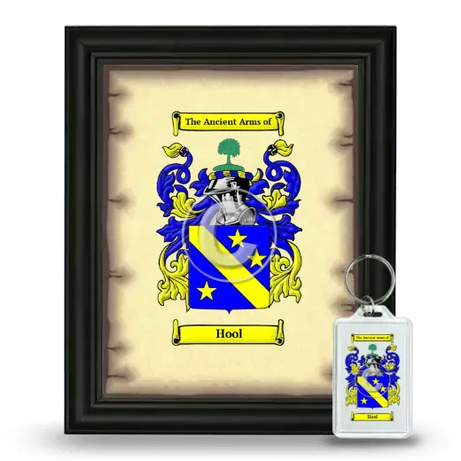Hool Framed Coat of Arms and Keychain - Black