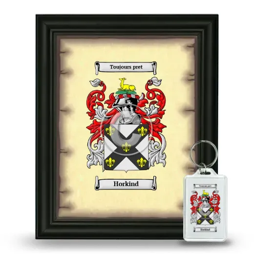 Horkind Framed Coat of Arms and Keychain - Black