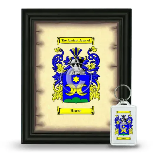 Hotze Framed Coat of Arms and Keychain - Black