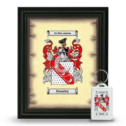 Houxley Framed Coat of Arms and Keychain - Black