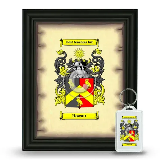 Howatt Framed Coat of Arms and Keychain - Black