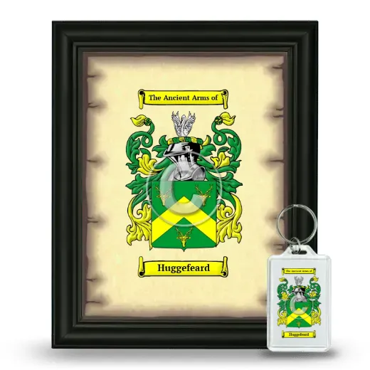 Huggefeard Framed Coat of Arms and Keychain - Black
