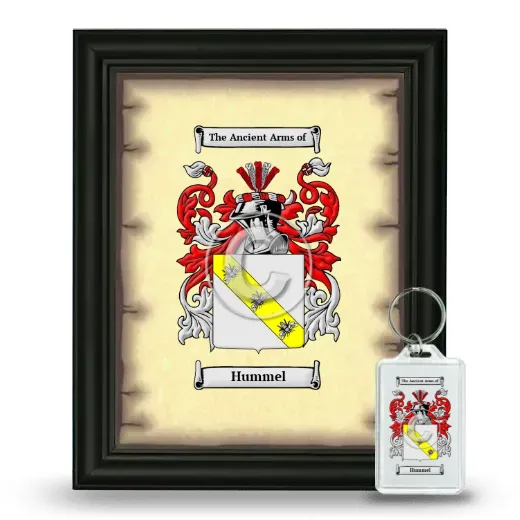 Hummel Framed Coat of Arms and Keychain - Black
