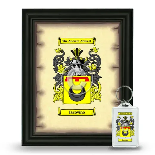 Iacovino Framed Coat of Arms and Keychain - Black