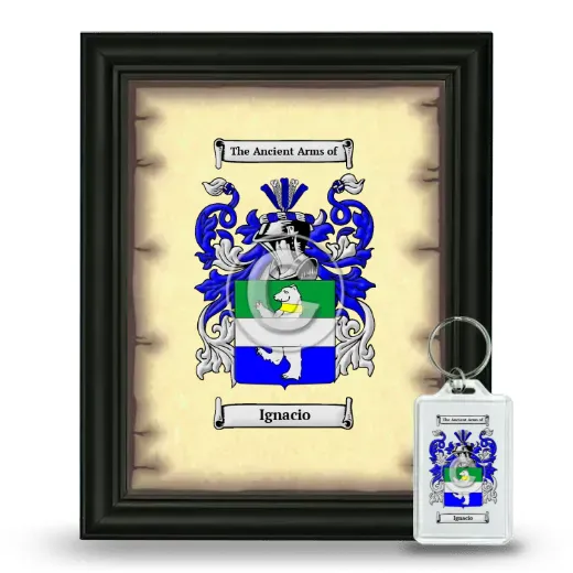 Ignacio Framed Coat of Arms and Keychain - Black