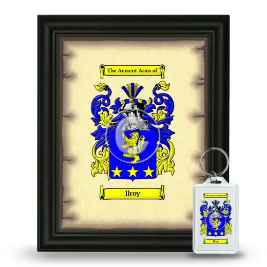 Ilroy Framed Coat of Arms and Keychain - Black