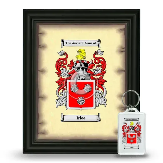 Irlee Framed Coat of Arms and Keychain - Black