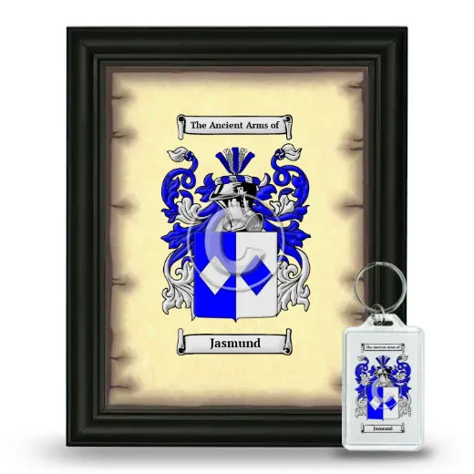 Jasmund Framed Coat of Arms and Keychain - Black