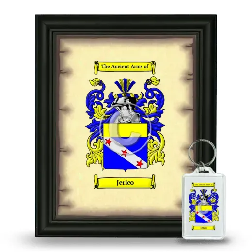 Jerico Framed Coat of Arms and Keychain - Black