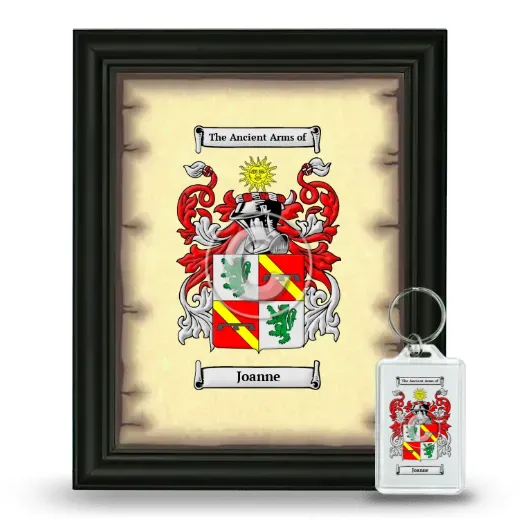Joanne Framed Coat of Arms and Keychain - Black