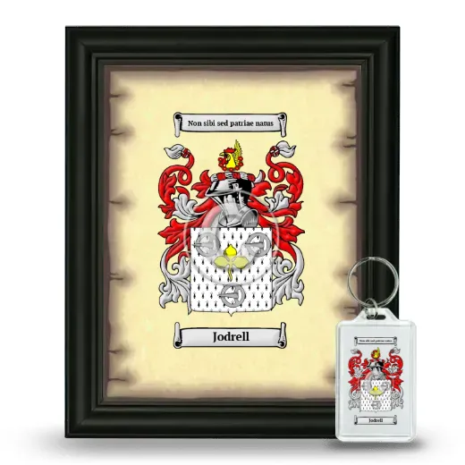 Jodrell Framed Coat of Arms and Keychain - Black