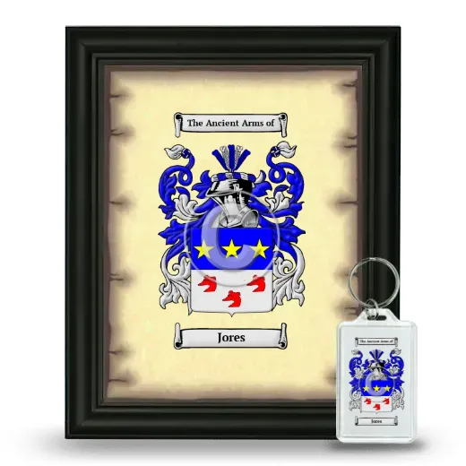 Jores Framed Coat of Arms and Keychain - Black