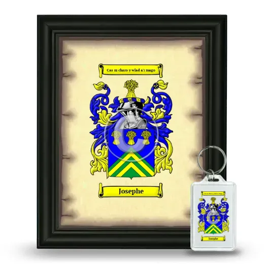 Josephe Framed Coat of Arms and Keychain - Black