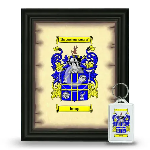 Jump Framed Coat of Arms and Keychain - Black