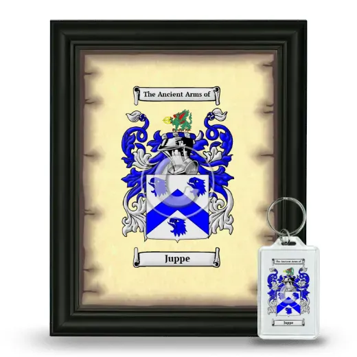 Juppe Framed Coat of Arms and Keychain - Black