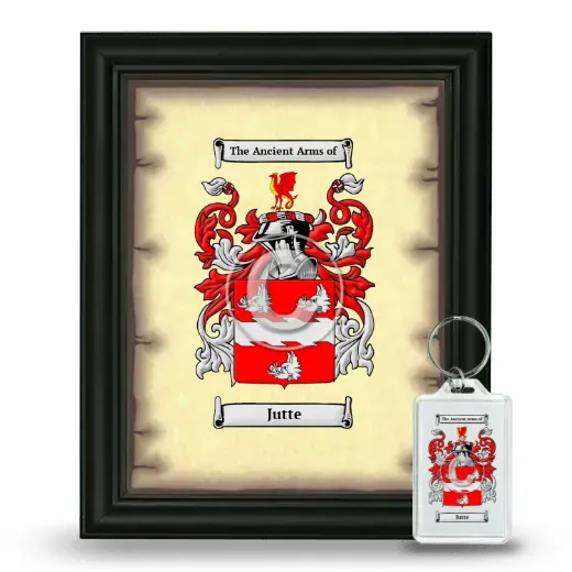 Jutte Framed Coat of Arms and Keychain - Black