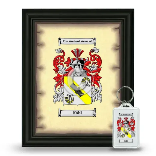 Köhl Framed Coat of Arms and Keychain - Black