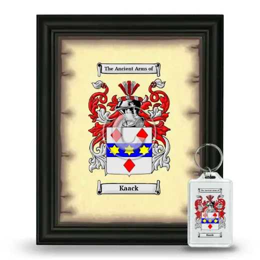 Kaack Framed Coat of Arms and Keychain - Black
