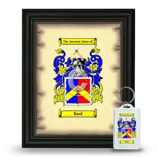 Kaal Framed Coat of Arms and Keychain - Black