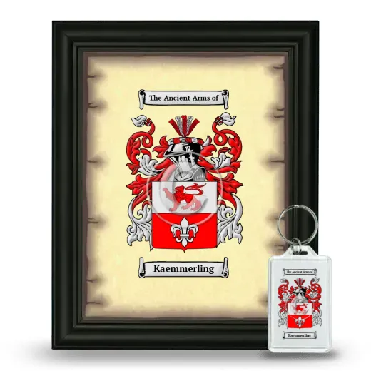 Kaemmerling Framed Coat of Arms and Keychain - Black