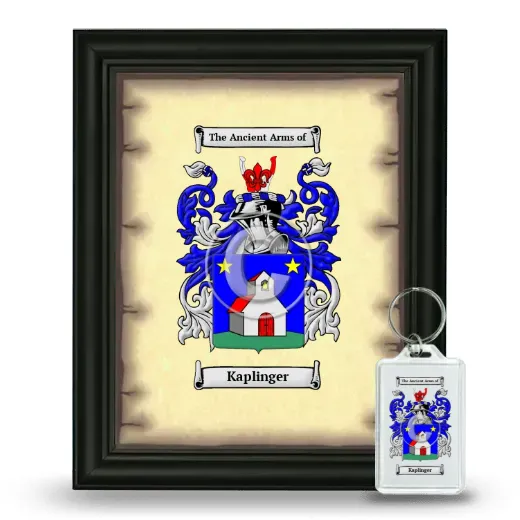 Kaplinger Framed Coat of Arms and Keychain - Black