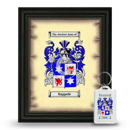 Kappele Framed Coat of Arms and Keychain - Black