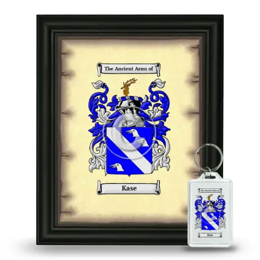 Kase Framed Coat of Arms and Keychain - Black