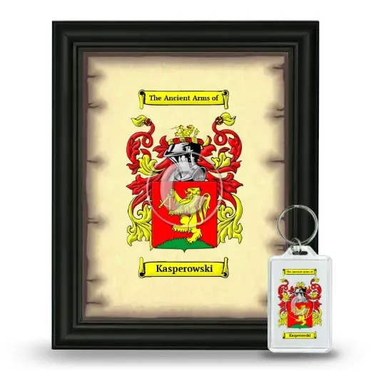 Kasperowski Framed Coat of Arms and Keychain - Black