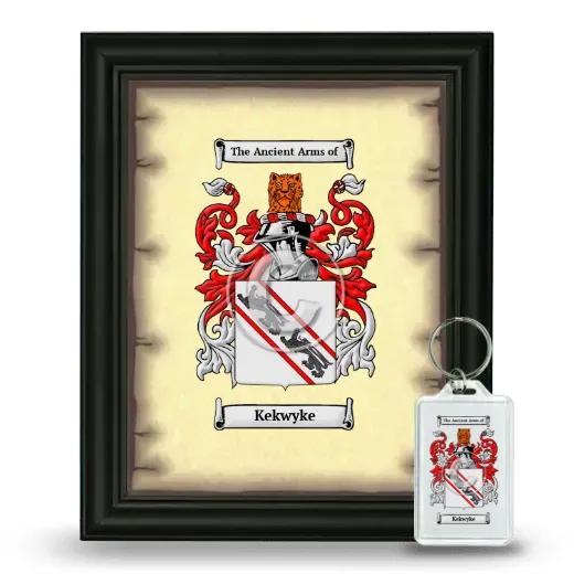Kekwyke Framed Coat of Arms and Keychain - Black