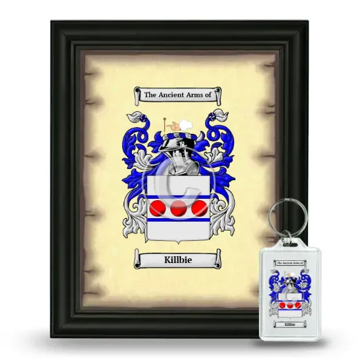 Killbie Framed Coat of Arms and Keychain - Black