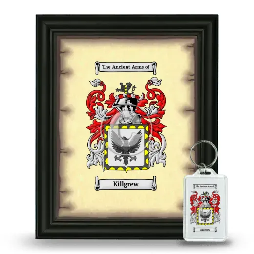 Killgrew Framed Coat of Arms and Keychain - Black