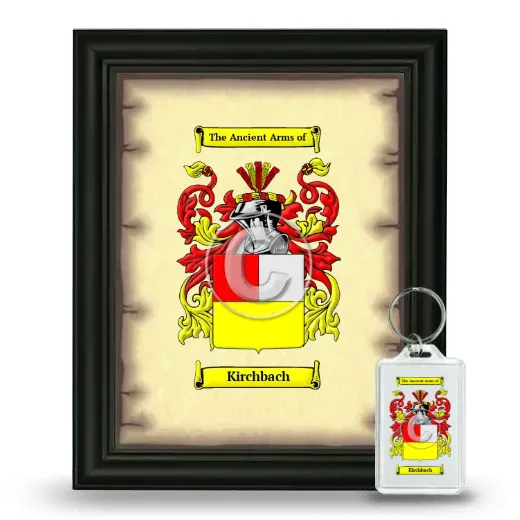 Kirchbach Framed Coat of Arms and Keychain - Black