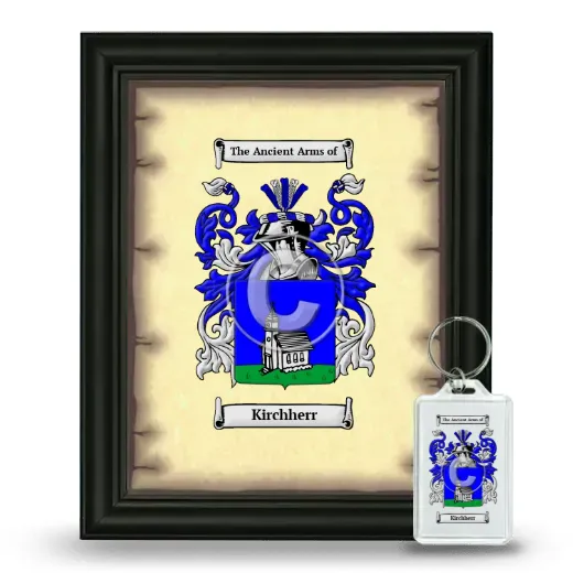 Kirchherr Framed Coat of Arms and Keychain - Black