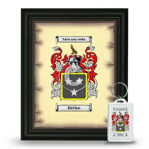 Kirtlan Framed Coat of Arms and Keychain - Black