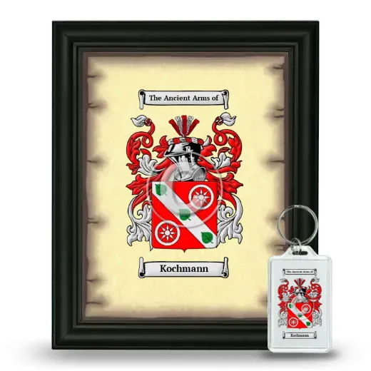 Kochmann Framed Coat of Arms and Keychain - Black