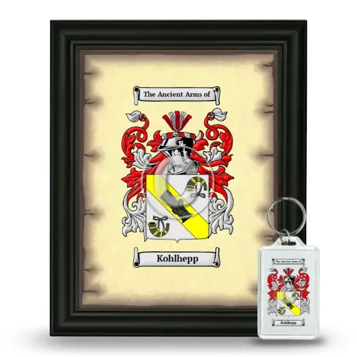 Kohlhepp Framed Coat of Arms and Keychain - Black