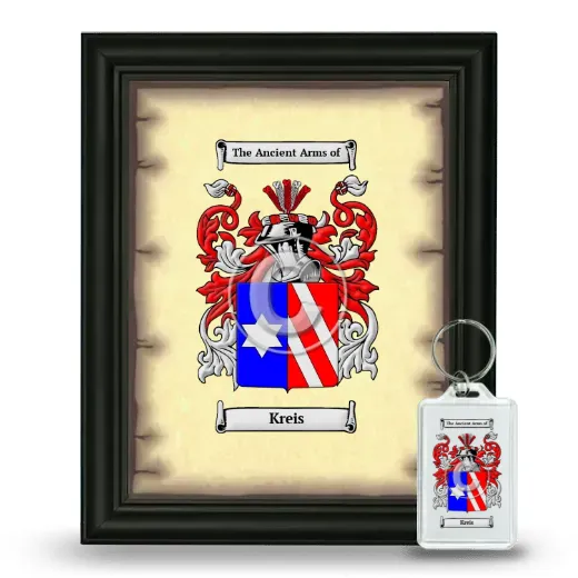 Kreis Framed Coat of Arms and Keychain - Black