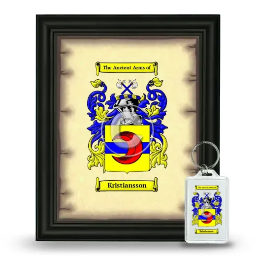 Kristiansson Framed Coat of Arms and Keychain - Black