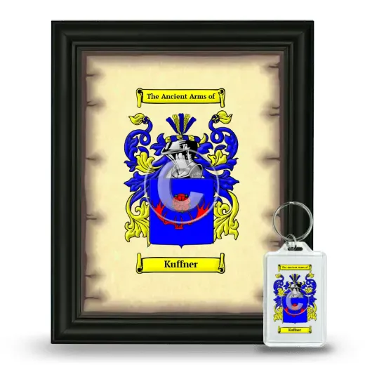 Kuffner Framed Coat of Arms and Keychain - Black