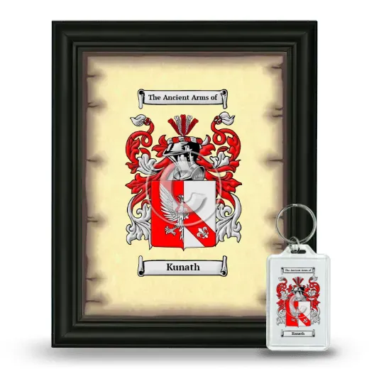 Kunath Framed Coat of Arms and Keychain - Black