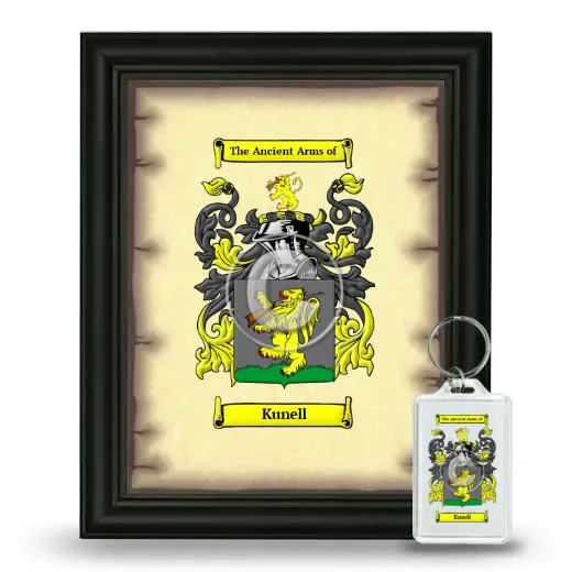 Kunell Framed Coat of Arms and Keychain - Black