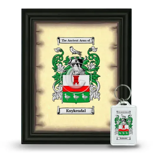 Kuykendal Framed Coat of Arms and Keychain - Black