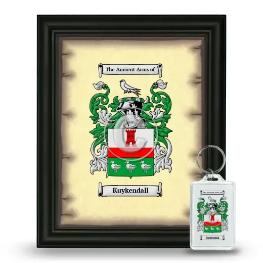 Kuykendall Framed Coat of Arms and Keychain - Black